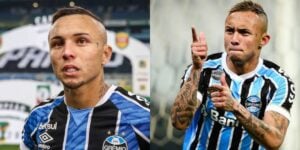 Everton Cebolinha, atacante do Flamengo que brilhou no Grêmio (Foto - Montagem TV Foco).