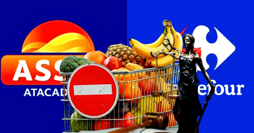 Nova lei dos supermercados atingem supermercados gigantes como Assaí, Carrefour e mais (Foto Reprodução/Montagem/Tv Foco/Canva/Lennita)