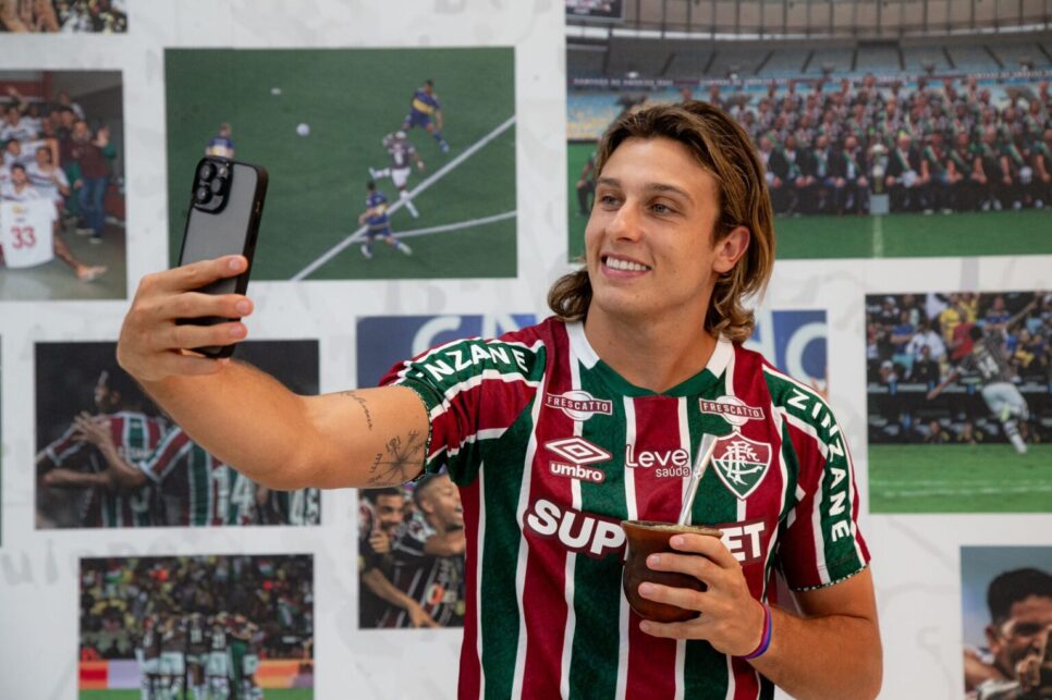 Canobbio fechou com o Fluminense até o fim de 2028 (Foto: Lucas Merçon - FFC)