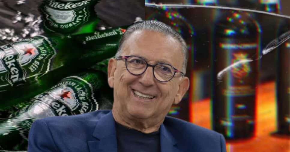 Fazenda própria e rival da Heineken: Galvão Bueno é dono de bebida popular, que você já tomou e não sabia (Fotos: Reprodução/ Internet/ Instagram/ Montagem)