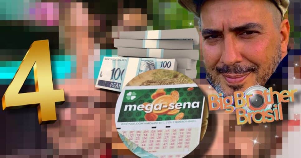 André Marques, estrela do BBB e mais: 4 famosos duplicam ainda mais a fortuna com ganhos na Mega-Sena (Fotos: Reprodução/ Internet/ Montagem)