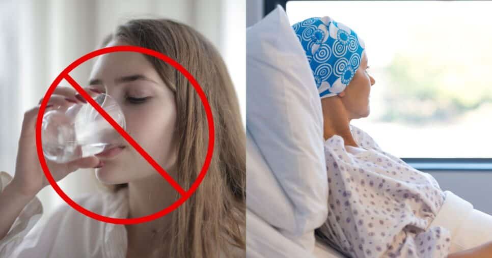 Bebida popular e mulher com câncer - Foto Reprodução Internet