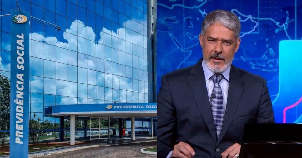 INSS / William Bonner - Montagem: TVFOCO