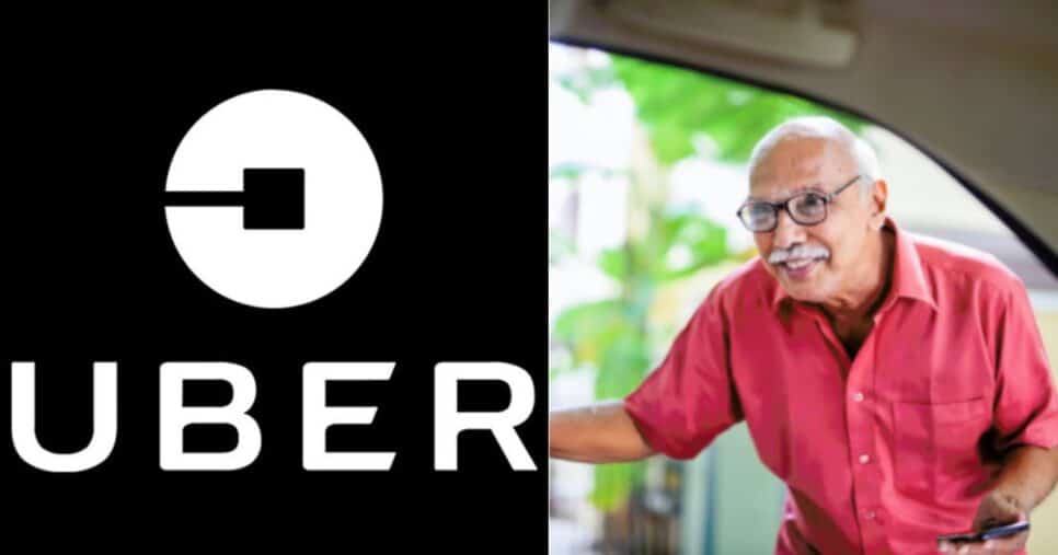 Uber crava corridas grátis em 6 passos para idosos 60+ em país (Reprodução/Montagem TV Foco/Canva)