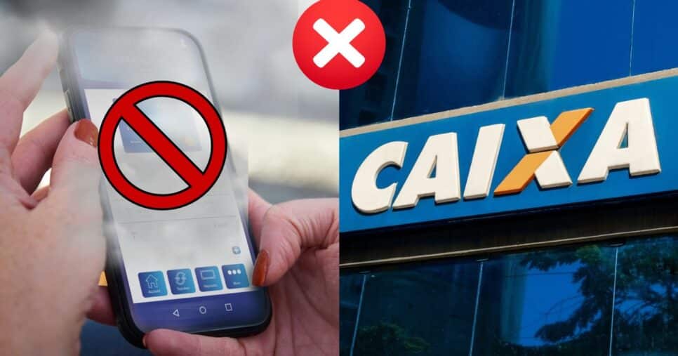 Aplicativo de banco e Caixa (Foto: Reprodução / Canva / Montagem TV Foco)