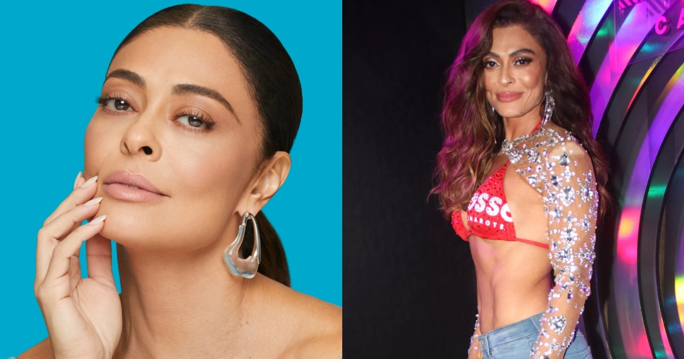 Carnaval: Juliana Paes ensina 2 sucos naturais para secar 16kg (Foto: Reprodução/Montagem TV Foco)