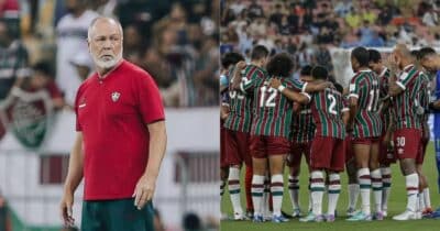 Mano Menezes sofre com 2 viradas no Fluminense (Reprodução/Montagem TV Foco/Canva)
