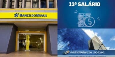 Banco do Brasil com antecipação do 13° salário e saque extra (Reprodução: Montagem TV Foco)