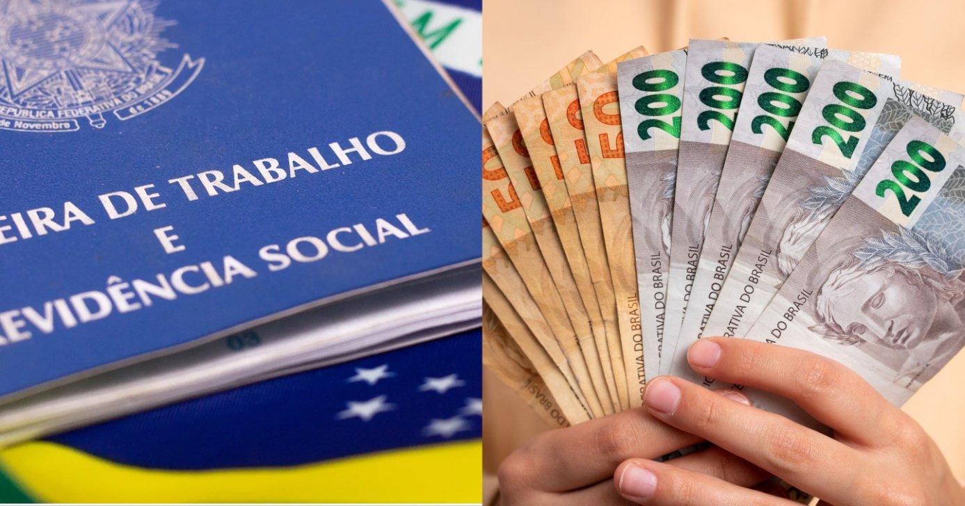 Lei trabalhista em vigor em 2025 traz salário mínimo de R$ 1930 - (Montagem / TV FOCO)