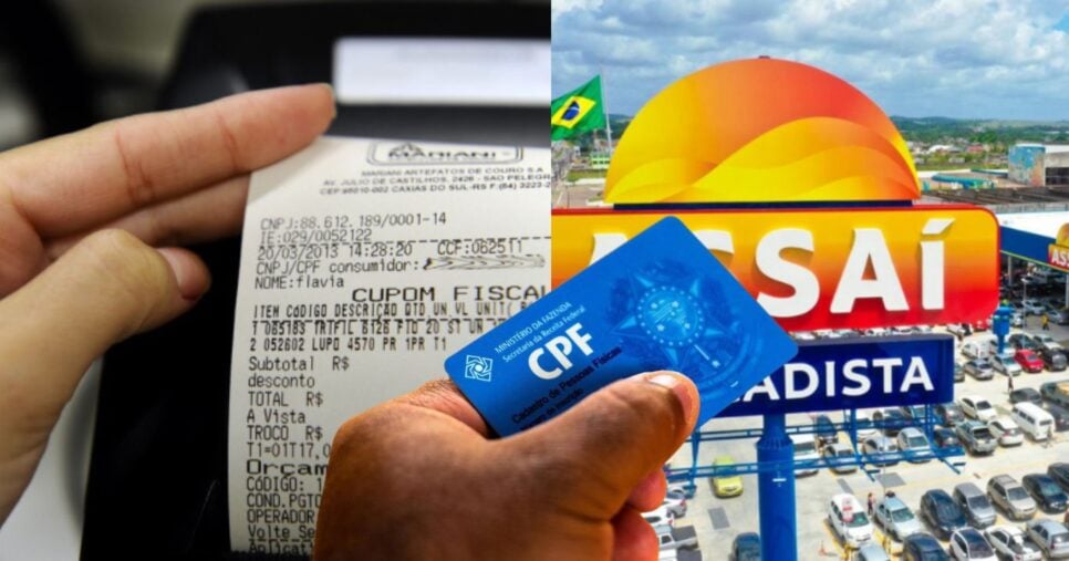 CPF na nota e Assaí em SP - Foto Reprodução Internet