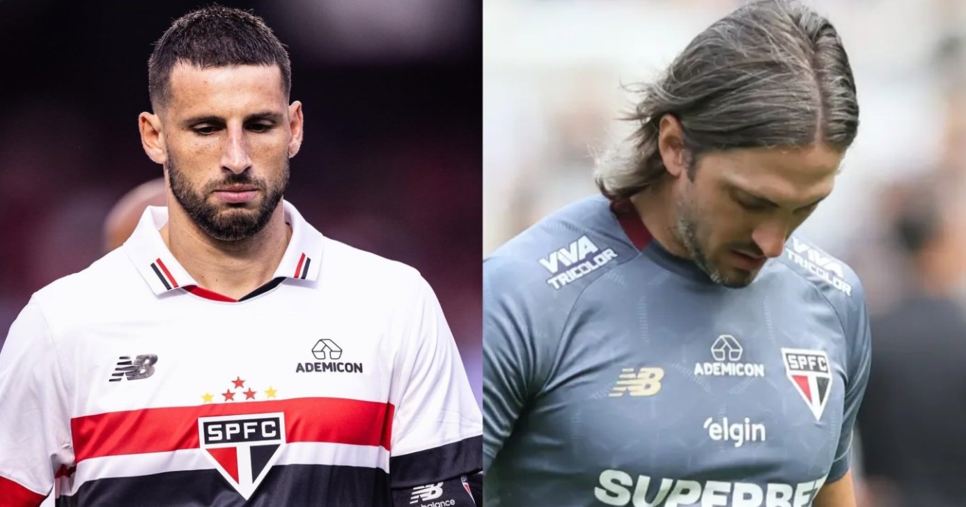 Calleri e Zubeldía no São Paulo (Foto: Reprodução/ Internet)