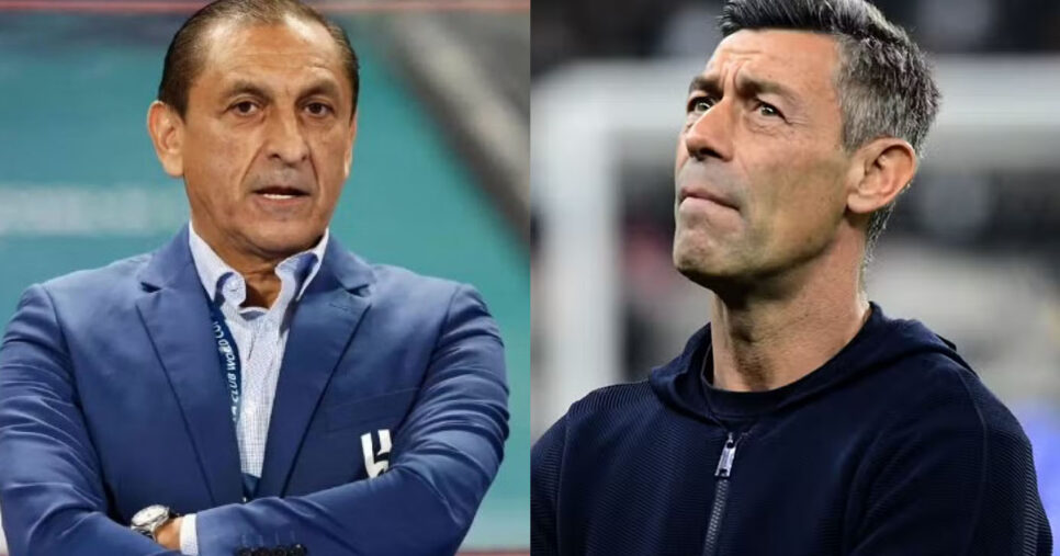 Ramón Díaz e Caixinha - Santos (Foto: Reprodução)