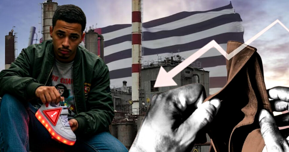 Falência de fábrica de tênis desola SP ( Foto Reprodução/Montagem/Tv Foco/Canva/Lennita)