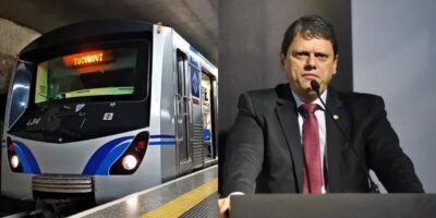 Tarcísio crava sobre fim de uma era na Linha 1-Azul do metrô (Reprodução: Montagem TV Foco)