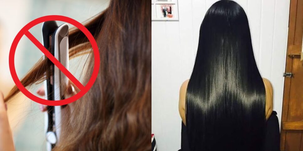 Cabelo liso sem química e chapinha (Reprodução: Montagem TV Foco)
