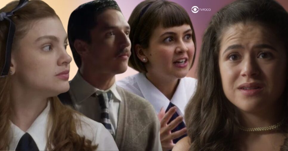Celeste, Ronaldo, Eugênia e Bia em Garota do Momento (Foto: Reprodução / Globo / Montagem TV Foco)
