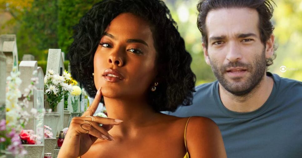 Cemitério, Maria de Fátima e Afonso em Vale Tudo (Foto: Reprodução / Globo / Montagem TV Foco)