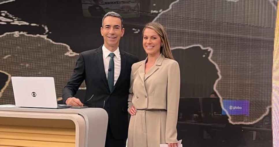 Jacqueline Brazil, parceira de Tralli no JH, vive relação discreta com jornalista da Globo e muitos não sabem (Foto: Reprodução/ Instagram)