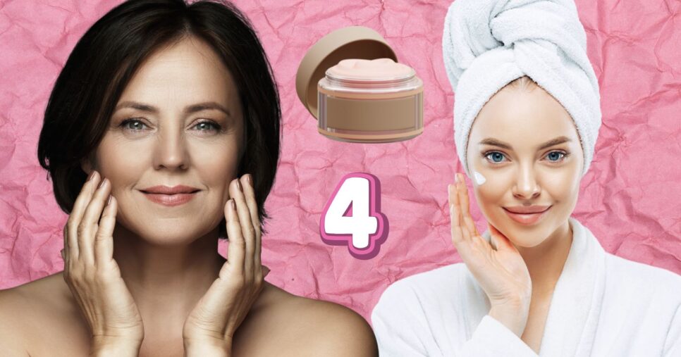 Mulher com e sem rugas (Foto: Reprodução / Canva / Montagem TV Foco)