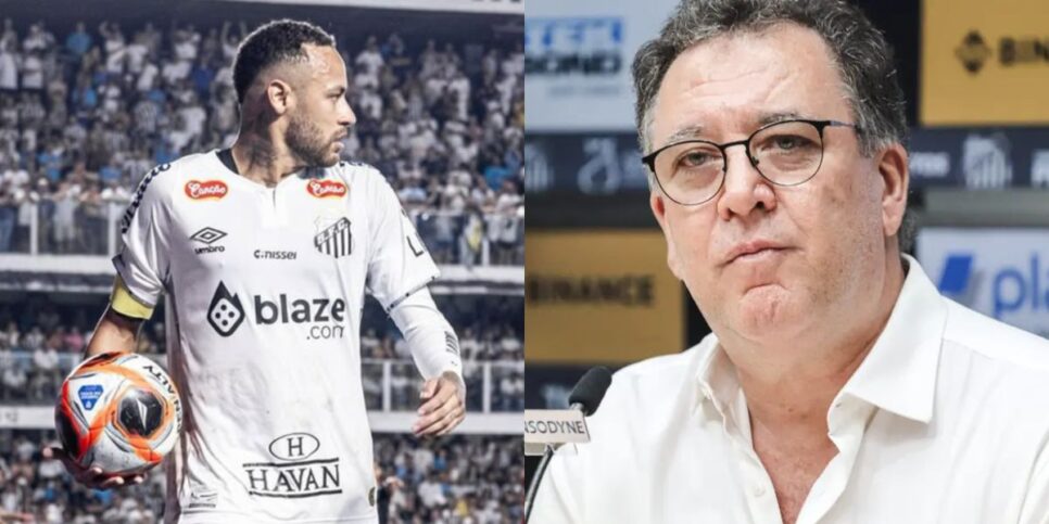 Adeus de Neymar ao Santos como bomba a Marcelo Teixeira (Reprodução: Reinaldo Campos)