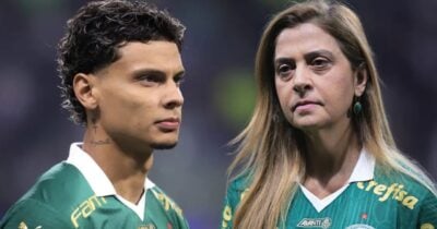 Richard Ríos e Leila Pereira (Foto: Reprodução / Palmeiras / Montagem TV Foco)