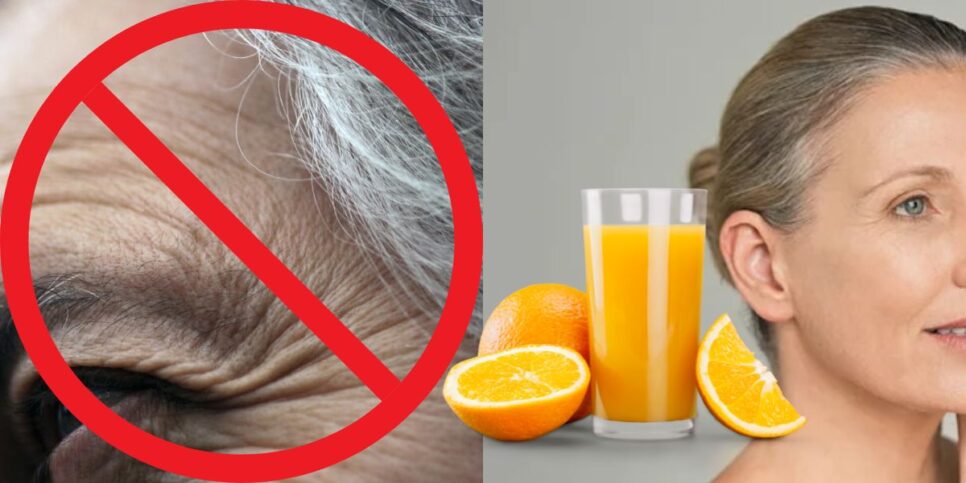 Fim das rugas com suco de laranja (Reprodução: Montagem TV Foco)
