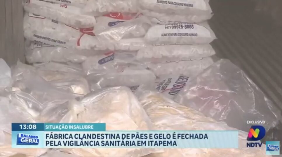 Pães e gelos era fabricados em situações inadequadas (Foto Reprodução/NDTV)