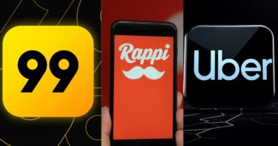 99 / Uber - Rappi - Montagem: TVFOCO