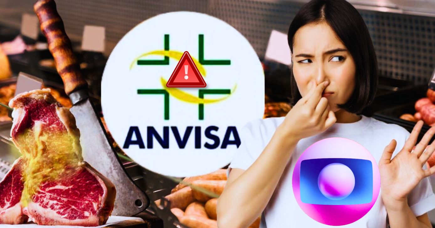 ANVISA liga o alerta após denúncia de carne podre e Globo confirma situação insalubre de frigorífico (Foto Reprodução/Montagem/Tv Foco/Lennita/Canva)