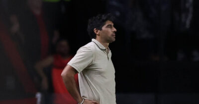 Abel Ferreira no comando do Palmeiras (Foto: Cesar Greco)