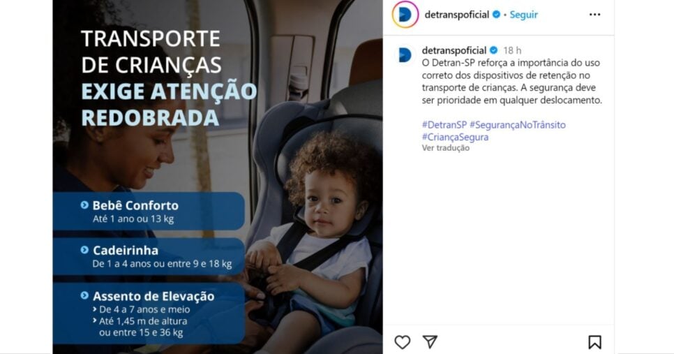 Alerta do Detran SP