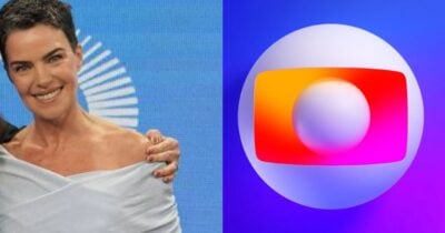 Ana Paula Arósio e logo da Globo (Fotos: Reproduções / Raisa Carvalho/Globo)