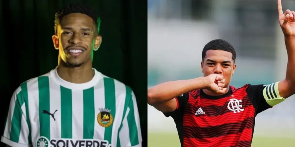 André Luiz e Igor Jesus vendidos ao Estrela Amadora em 2024 (Reprodução: Gilvan de Souza)