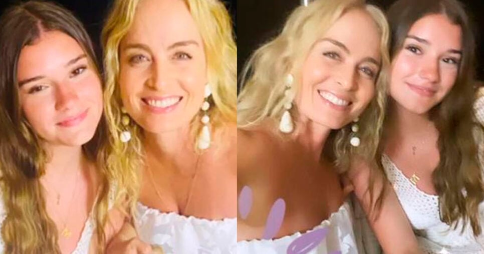 Angélica e Manoela Esteves (Foto: Reprodução) 