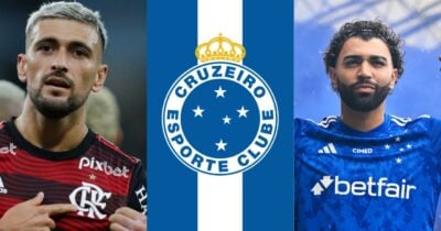 Flamengo não renova com Arrascaeta e meia tem adeus armado pra jogar com Gabi no Cruzeiro - Foto: Montagem