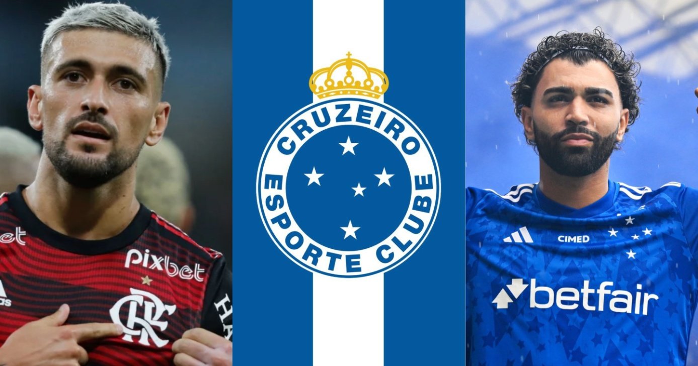 Flamengo não renova com Arrascaeta e meia tem adeus armado pra jogar com Gabi no Cruzeiro - Foto: Montagem
