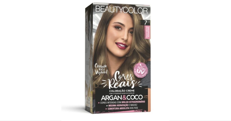 Beauty Color Tinta Beauty Color 7.1 Louro Natural Acinzentado - Foto: Internet