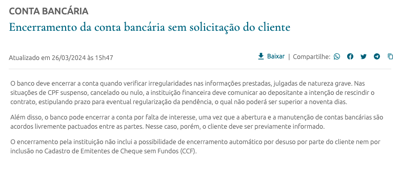 Comunicado Banco Central (Foto: Reprodução / site oficial d o BC)