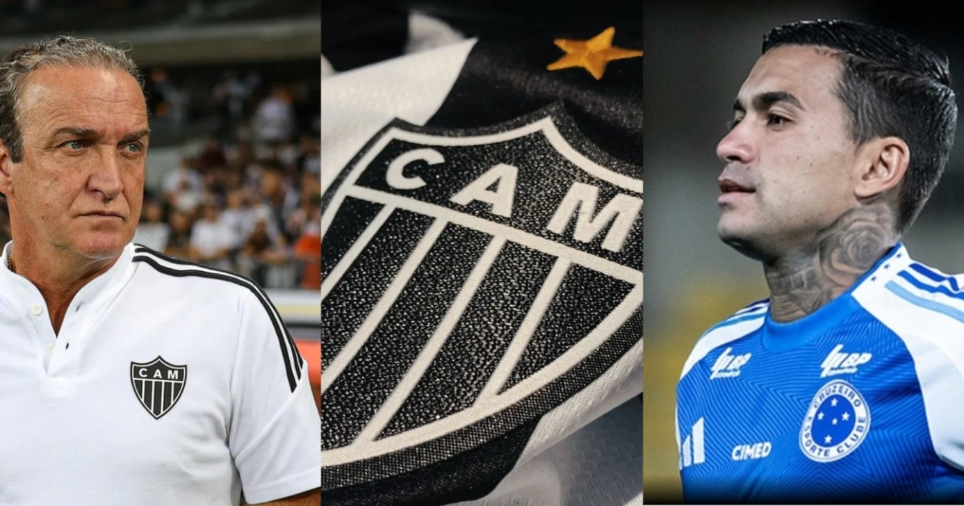PIX de R$20M e Cuca em êxtase: Atlético-MG não para em Dudu e fecha com maior reforço de 2025 - Foto: Montagem