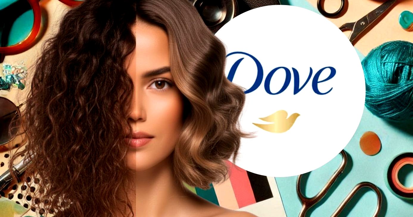 Linha de tratamento da Dove alinha sem chapinha e sem danificar com o calor (Foto Reprodução/Canva/Lennita/Tv Foco/AI/Imagem meramente ilustrativa)