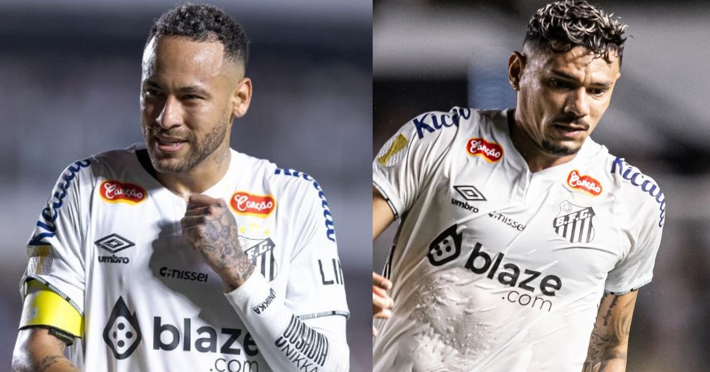 Dupla de Neymar com Tiquinho no Santos - Foto Reprodução Internet