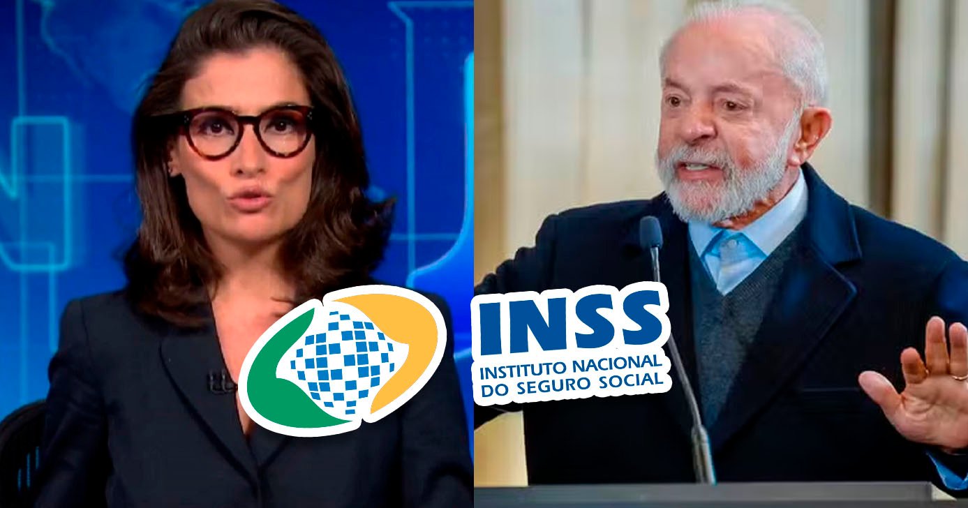 INSS - Renata Vasconcellos - Lula (Foto: Reprodução)