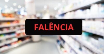 Ilustração falência e farmácia (Fotos: Canva)