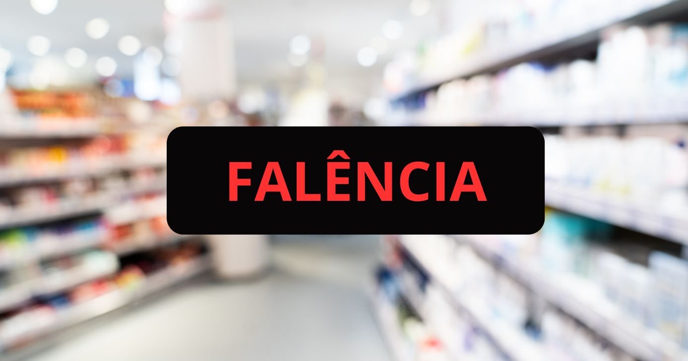 Ilustração falência e farmácia (Fotos: Canva)
