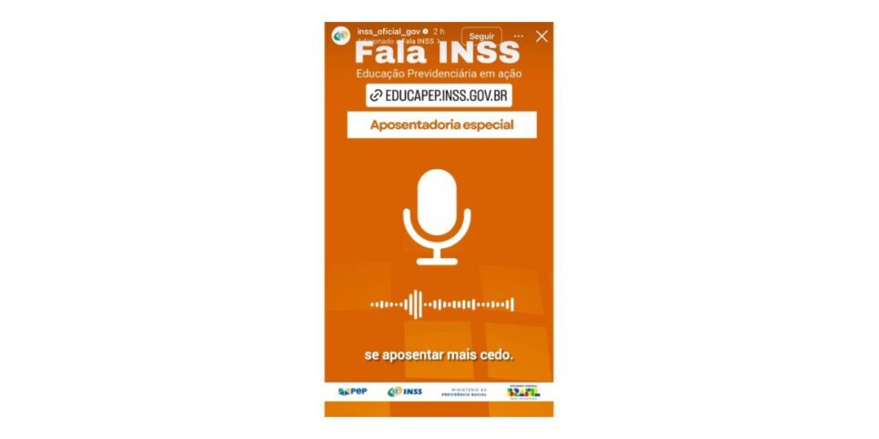 Iniciativa do Programa de Educação Previdenciária (Foto: Reprodução / Instagram)