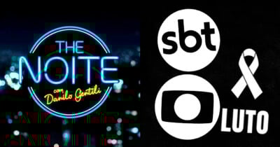 LUTO - Globo - SBT - The Noite (Foto: Reprodução)