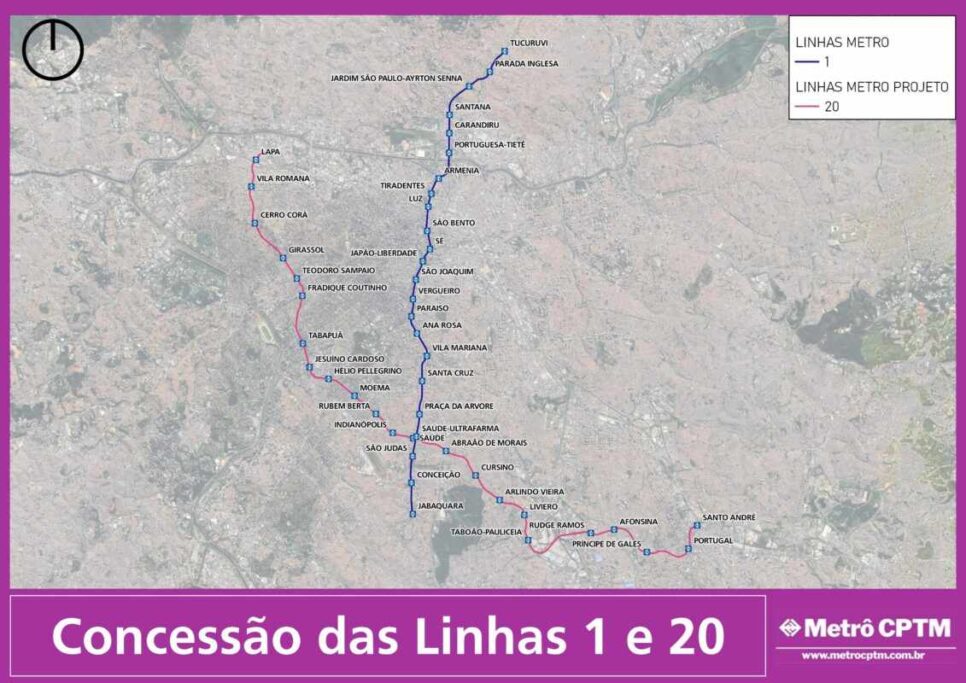 Concessão das linhas 1-Azul e 20-Rosa (Foto: Reprodução / Jean Carlos)

