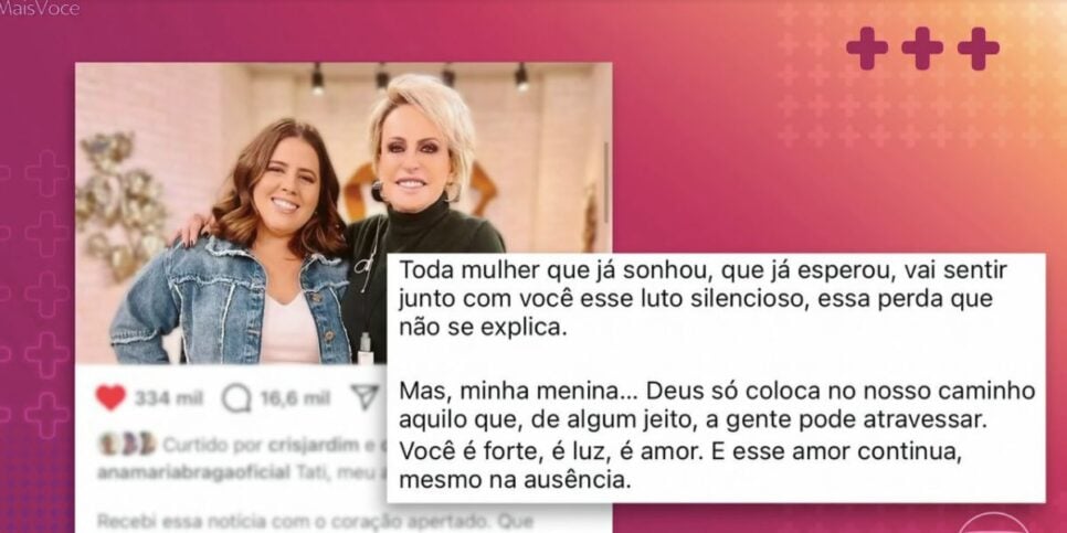 Mensagem de Ana Maria (Foto: Reprodução / Globo)