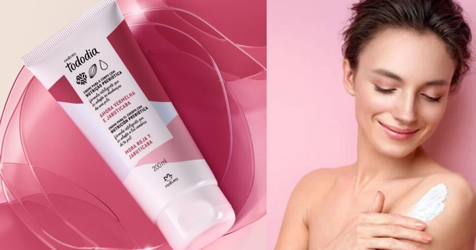 Creme Desodorante Nutritivo para o Corpo Tododia Amora Vermelha e Jabuticaba