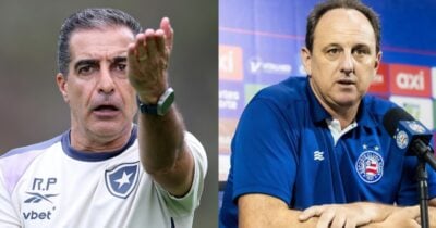 Paiva tem demissão aprovada no Botafogo após rasteira de Ceni (Foto: Montagem/TV Foco)